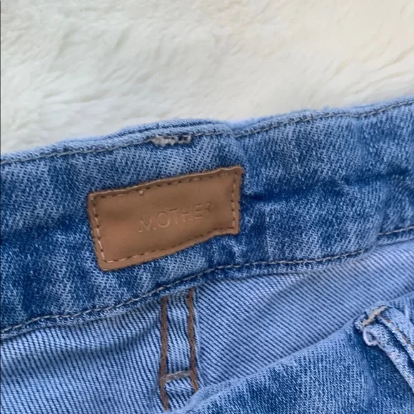 MOTHER Blue Skinny Jeans Distressed Detail - Picture 2 of 12
